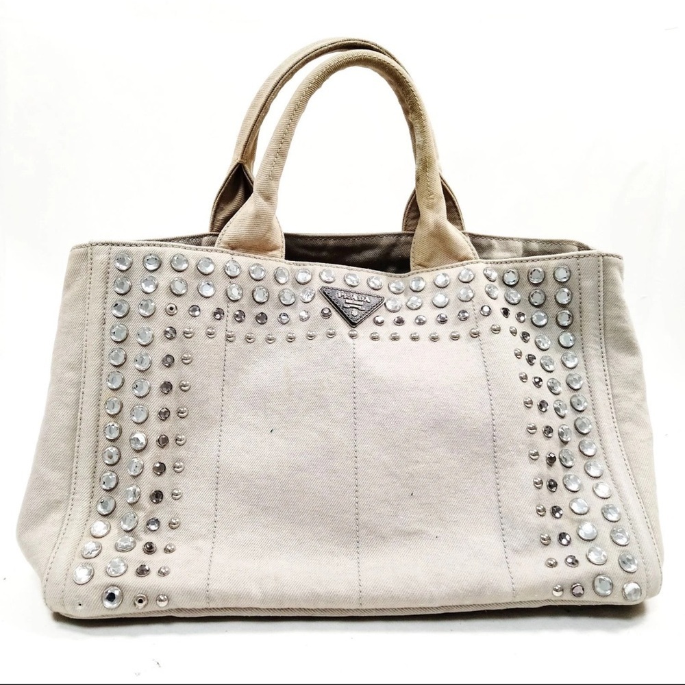 Crystal Prada Canapa Bijoux tote